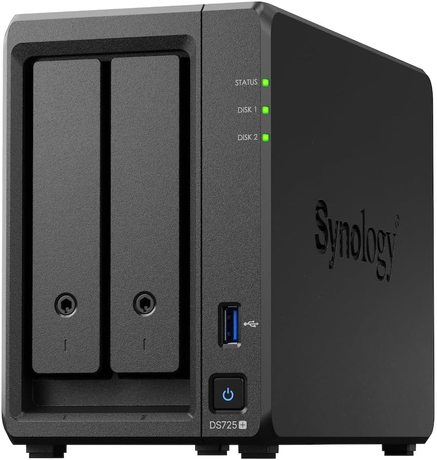 Thiết bị lưu trữ mạng NAS Synology DS725+ chính hãng 2-Bay